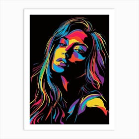 Colorful Woman Portrait Art Print