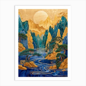 Chinese Landscape 22 Art Print