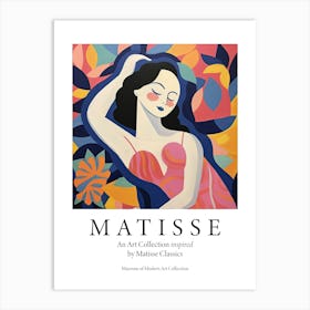 Woman Posing For The Artist, The Matisse Inspired Art Collection Poster Art Print