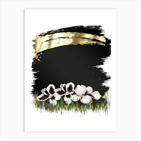 Black And Gold Painting 3 Art Print