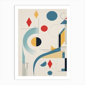 bauhaus geometric exhibition print 4 Art Print