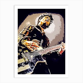 Billie Joe Armstrong green day band music Art Print