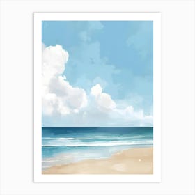 Beach Painting Art Print