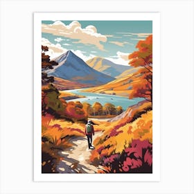 The West Highland Way Scotland 1 Vintage Travel Illustration Art Print