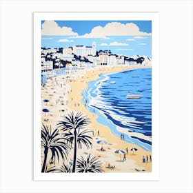 A Picture Of Tenby South Beach Pembrokeshire Wales 1 Art Print
