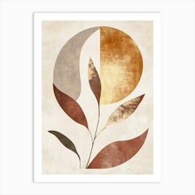 Abstract Leaf Canvas Print 6 Art Print