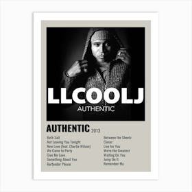 Llcoolj Authentic 2013 Poster 2 Art Print