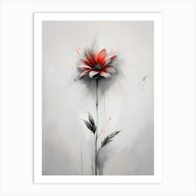 Sketched Flower Art Print