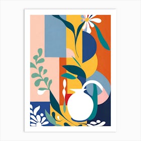 Matisse Mid Century Abstract Colorful Art Print