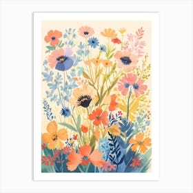 Watercolor Flowers 5 Art Print