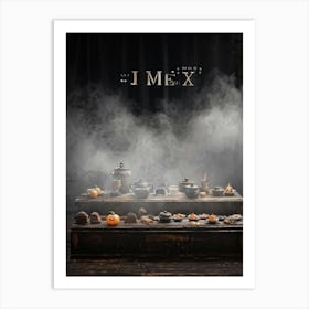 Design Copy Counter Retro Product Board Grey Plank Brown Float Steam Pattern Old Decora (4) 2 Art Print