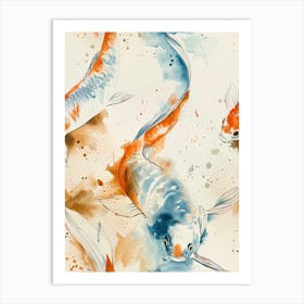 Watercolor Koi 39 Art Print