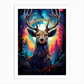 Deer In The Forest Art Print