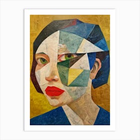 Woman'S Face 150 Art Print