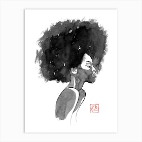 Afro Hair 03 Art Print