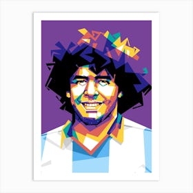 Diego Maradona Wpap Art Print