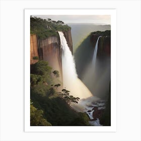 Kalandula Falls, Angola Realistic Photograph (3) Art Print