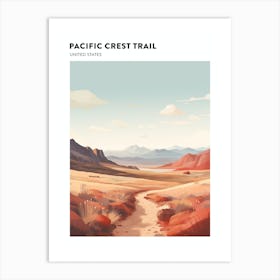 Pacific Crest Trail Usa 1 Hiking Trail Landscape Poster Art Print