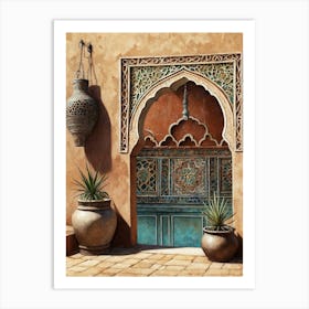 Doorway To Morocco Art Print