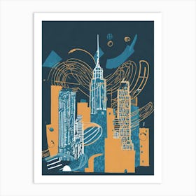 New York City Skyline Art Print