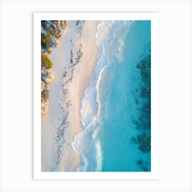 Aerial View Of A Beach 89 Art Print