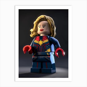 Captain Marvel 3 Art Print