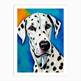 Dalmatian 2 Fauvist Style Dog Art Print