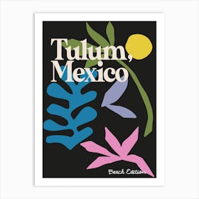 Tulum Mexico Summer Print Art Print