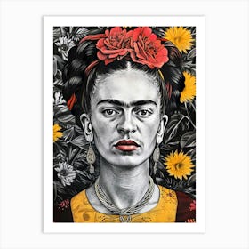 Frida Kahlo 3 Art Print