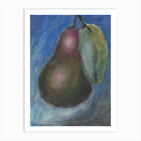 Pear And A Leaf Art Print