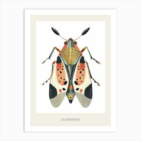 Colourful Insect Illustration Leafhopper 8 Poster Art Print