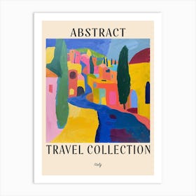Abstract Travel Collection Poster Italy 4 Art Print