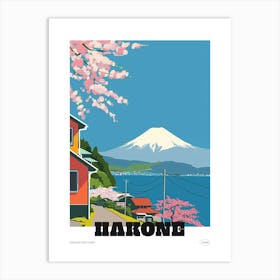Hakone Japan 3 Colourful Travel Poster Art Print