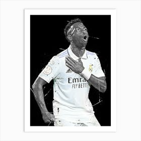 Vinicius Junior Real Madrid Art Print