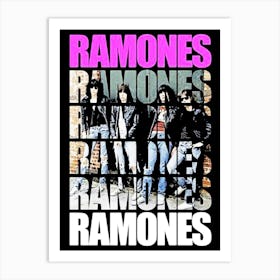 Ramones band music 1 Art Print