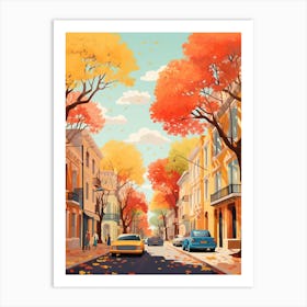 Buenos Aires In Autumn Fall Travel Art 2 Art Print