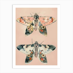 Spring Butterflies William Morris Style 10 Art Print