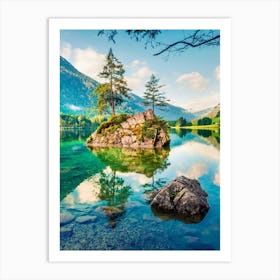 Lake In The Mountains 2 Art Print