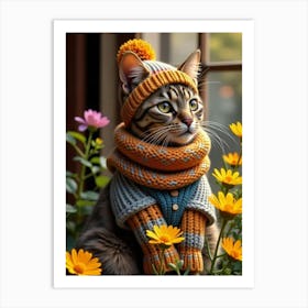 Cute Cat 5 Art Print