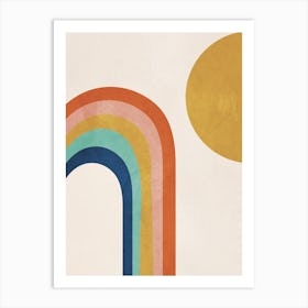 The Sun And A Rainbow Art Print