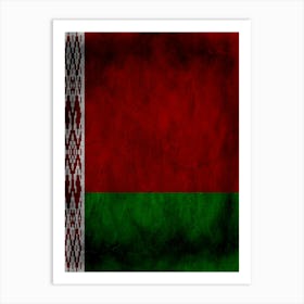 Belarus Flag Texture Art Print