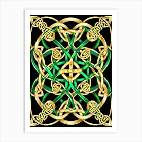 Abstract Celtic Knot 20 Art Print