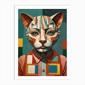 cat person Art Print