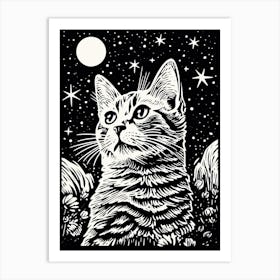 Astral Purrphecy, Psychedelic Cats series Art Print