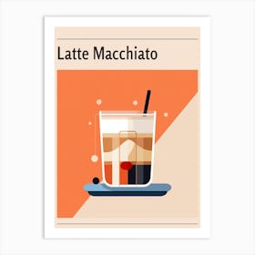 Latte Macchiato 2 Midcentury Modern Poster Art Print