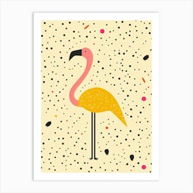 Yellow Flamingo 1 Art Print