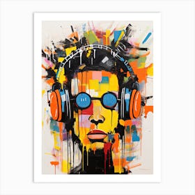 Dj Headphones, Music Art Print