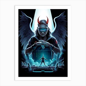 Demon With Wings 2 Art Print