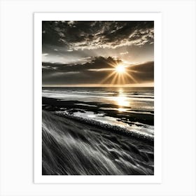 Sunset At The Beach 691 Art Print