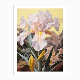 Iris 4 Flower Painting Art Print